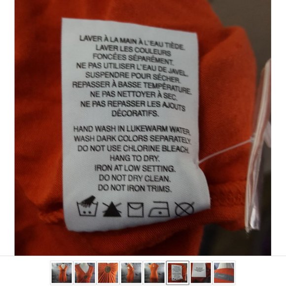 NWT Smart Set Orange V Neck Embellished Circle Gathered Tunic Tops Blouse sz S - Picture 6 of 9